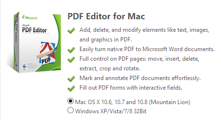PDF editor for Mac Lion