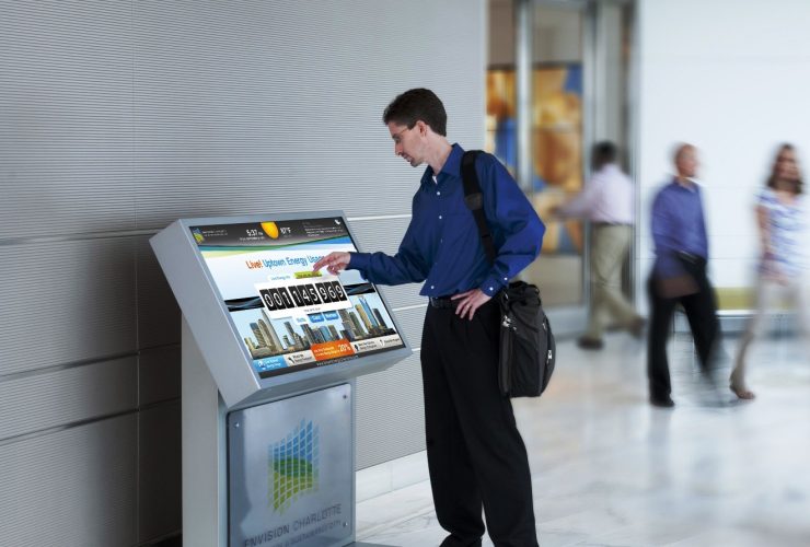 Easy Touch Screen Technology of the Kiosks
