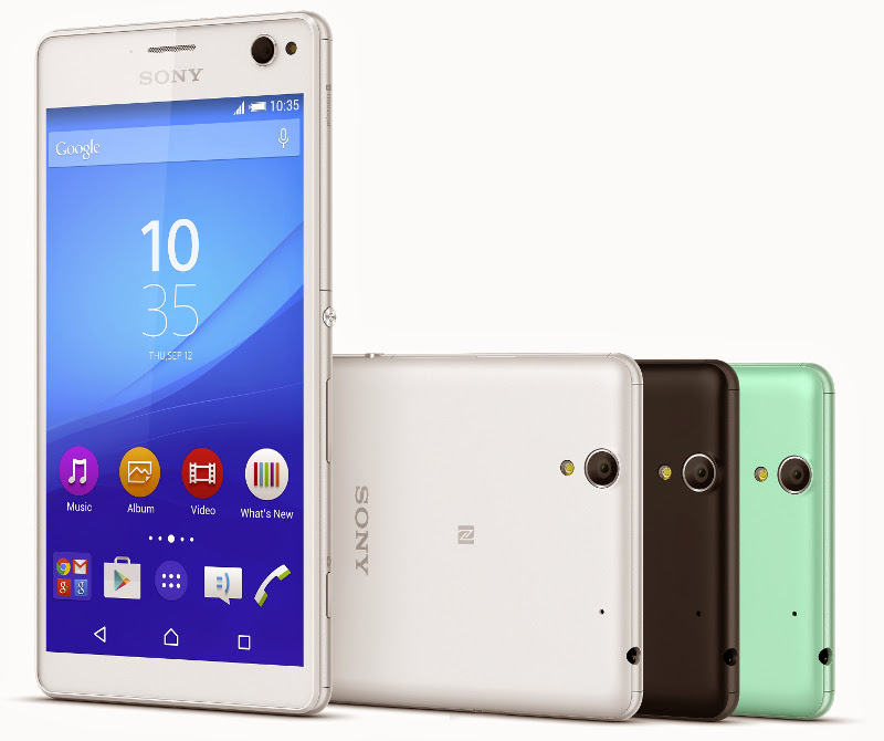 Sony Xperia Official C4: 5.5 Inches Full HD Screen And 5 Megapixel Front Camera With LED Flash