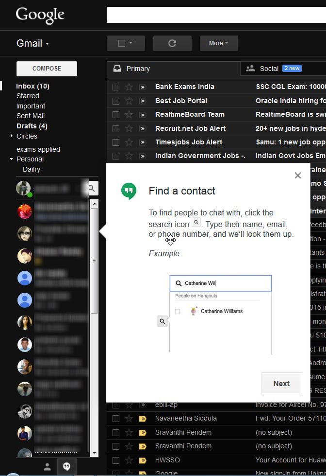 New Gmail's Hangouts Extended Integration 