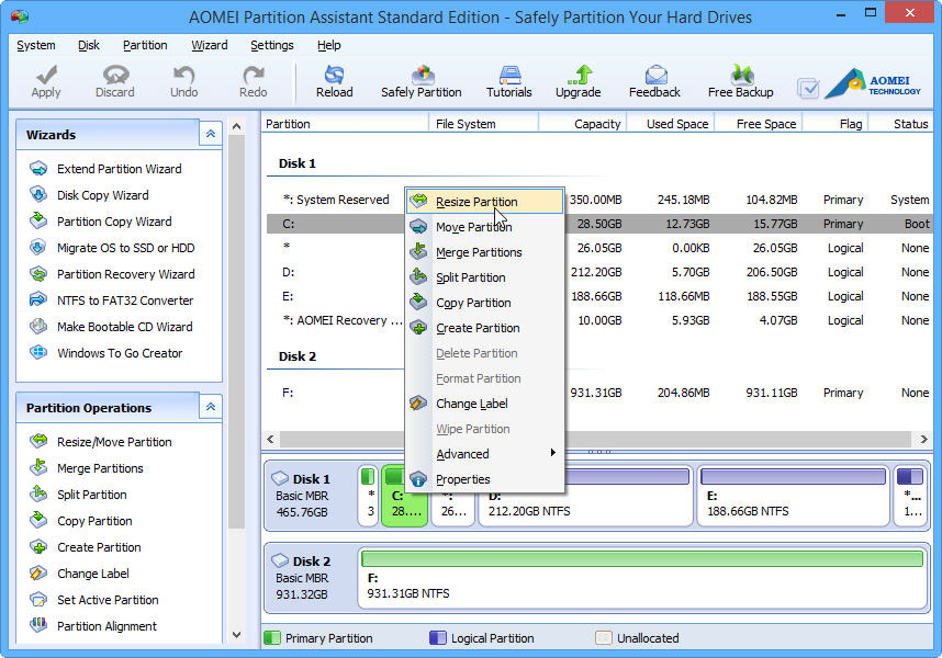 AOMEI Partition Assistant Standard 6.0 Review: Safely Partition Your Hard Drive In Windows 10