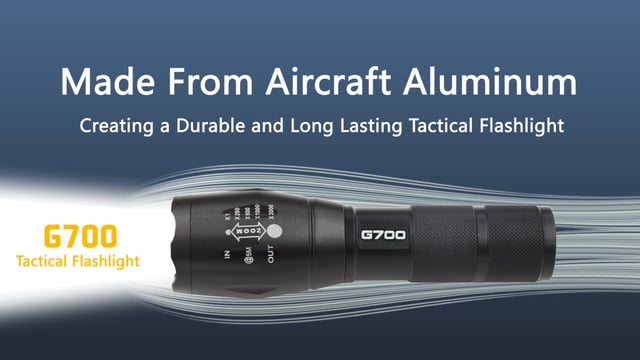 G700 Tactical Flashlight Now Available For Regular People
