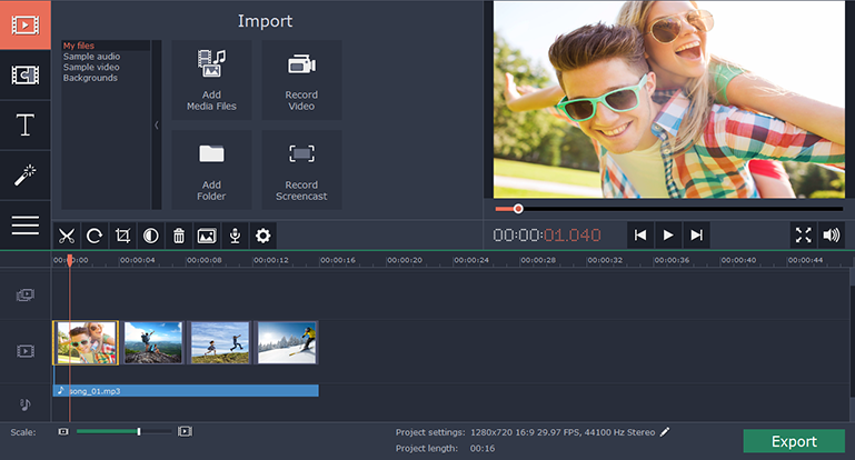 How To Create A Video With A Split Screen Using Movavi Video Editor